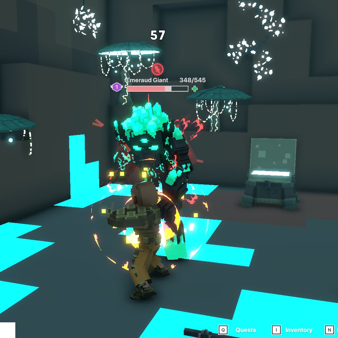 aof_basic1994's tweet photo. @TheSandboxGame 2 Golems, outside 1 golem inside guarding a chest ! 
pls alpha pass 🥺 https://t.co/OrgkLjo46W