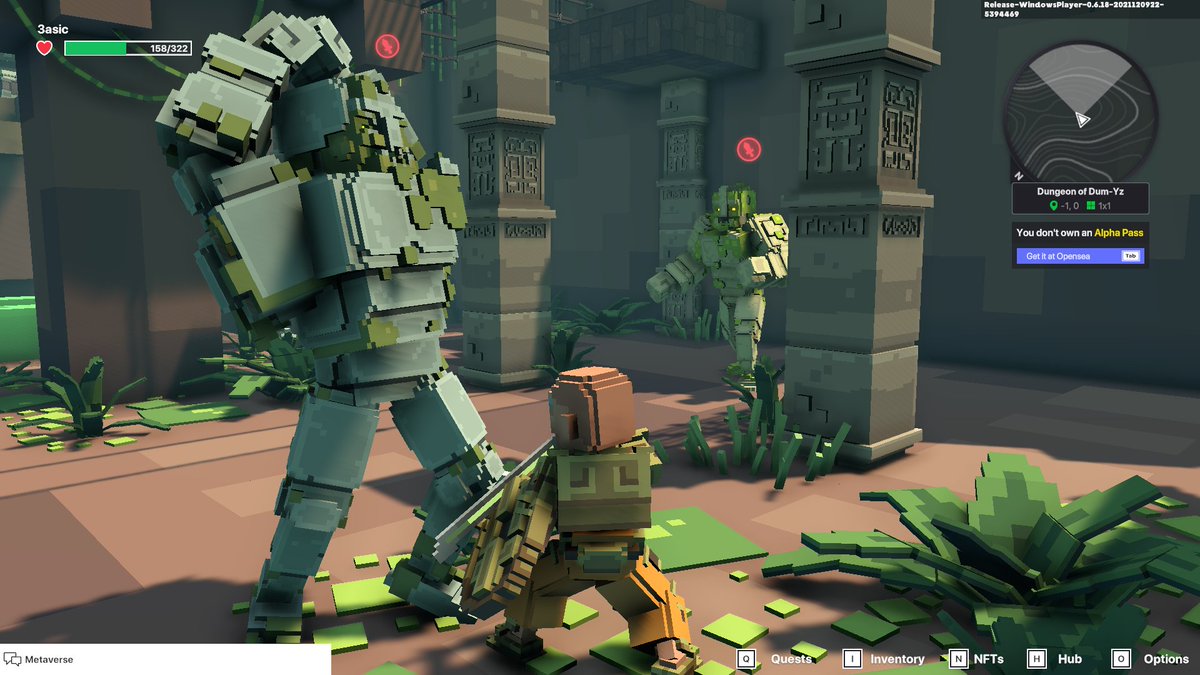 aof_basic1994's tweet photo. @TheSandboxGame 2 Golems, outside 1 golem inside guarding a chest ! 
pls alpha pass 🥺 https://t.co/OrgkLjo46W
