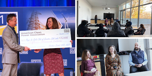 HASI_Inc's tweet photo. Last week, at @USCleanPower's #CLEANPOWER2021 our team raised $15k to support @BGC_SaltLake #STEM education activities focused on teaching kids about #renewable energy. https://t.co/54QUOlEQC6
