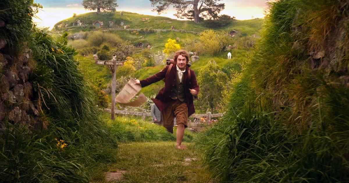TolkienSociety's tweet photo. On this day in 2012: An Unexpected Journey is released. The first film adapting #Tolkien's The Hobbit, it covers Bilbo's meeting with Gandalf and joining Thorin and Company in their quest. They pass through Rivendell and Goblin-town, where Bilbo discovers a handy ring... https://t.co/ZttfKrPhac