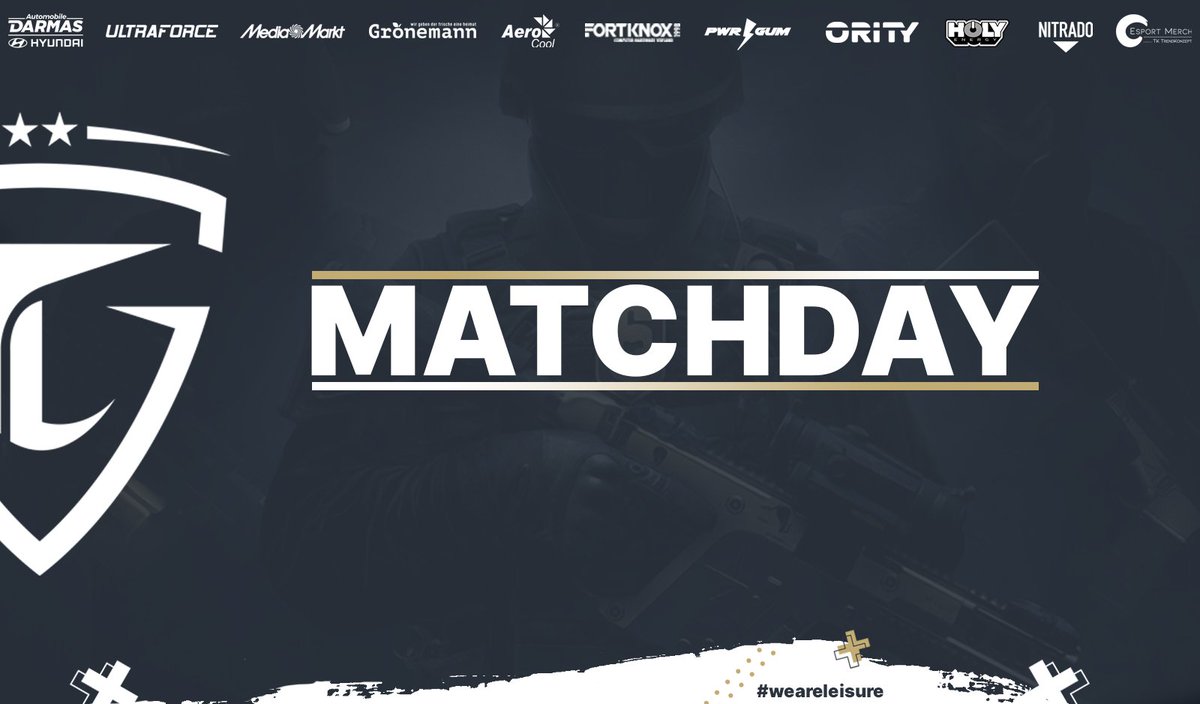 Matchday für #RainbowSix in der <a href="/desbl/">DeSBL</a> Ultimate League:

🆚 <a href="/sologenicDE/">SoloGenic E-Sports e.V. in Liquidation</a>
⏰ 20 Uhr (today)

#weareleisure <a href="/DeSBLR6/">DeSBL Rainbow Six</a> 

powered by:
<a href="/AerocoolGlobal/">Aerocool</a> @mediamarkt_de <a href="/wwwultraforcede/">Ultron - Ultraforce</a> <a href="/ORITYgg/">ORITY</a> @nitrado <a href="/pwrgum/">pwrgum</a> <a href="/TKtrendkonzept/">ESport Merch</a> @holy_energy &amp; Fortknox.de