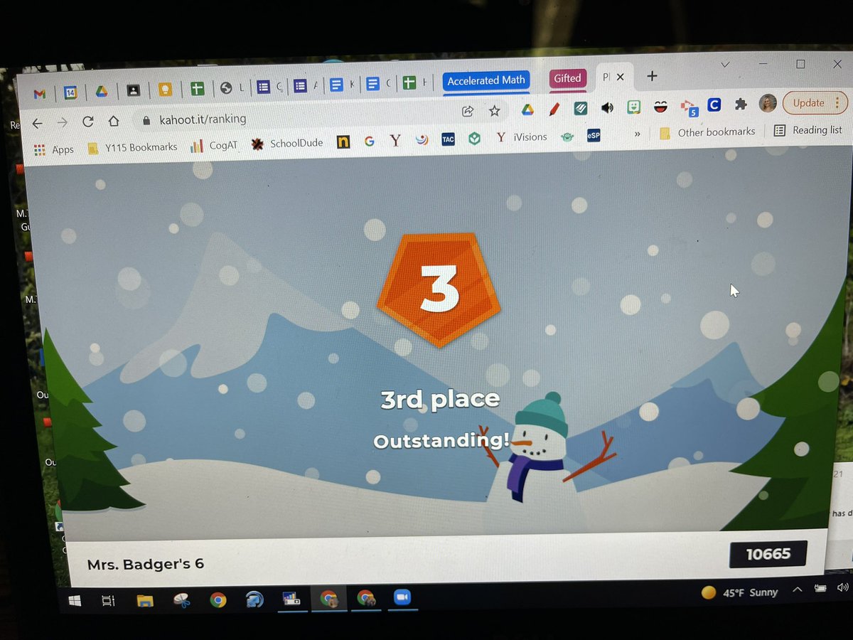 ashleybadger's tweet photo. So proud of my @115GRES 6th grade Ss for placing 3rd in the @khanacademy LIVE Learn Storm KAHOOT!  Not only did they have to qualify to be invited, but they played with over 65 6th-12th grade classes across the US!  Way to go! 🙌🏻🏆🥉#youcanlearnanything #learnstorm @Yorkville115 https://t.co/UWXz2CH0T7