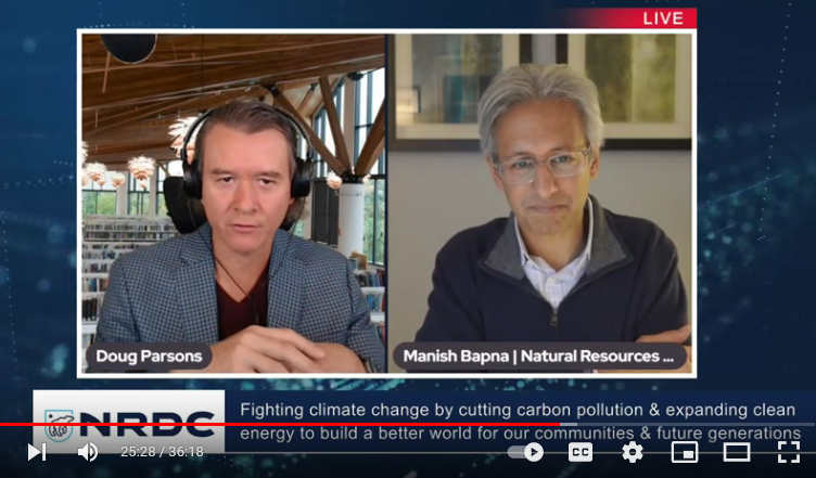 “You have to think about poor people, low-income communities, and communities of color who are on the front lines of climate impacts,” said  <a href="/ManishBapnaNRDC/">Manish Bapna</a> 
"Then it has to be, in part, about adaptation and resilience.”  <a href="/NRDC/">NRDC 🌎🏡</a> <a href="/CimpaticoTV/">Cimpatico Studios</a> <a href="/usaadapts/">America Adapts</a> 
youtube.com/watch?v=RusiVk…