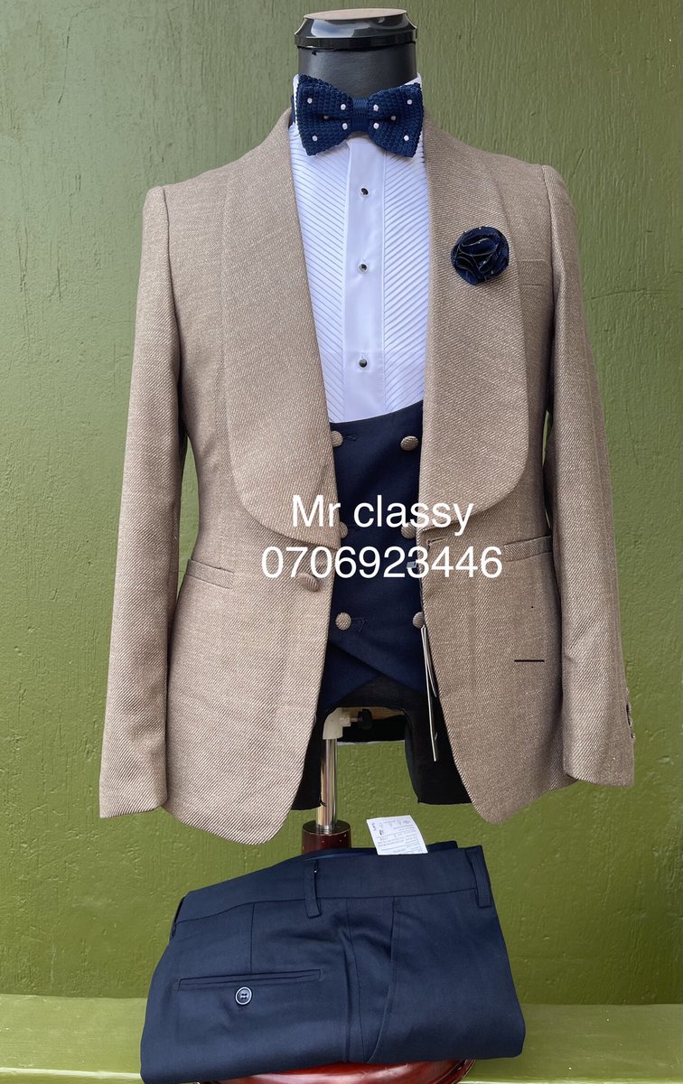 Mr_classy256's tweet photo. New stock for men’s suits available in both 2 and 3pcs available in the best materials imported from countries like turkey,Italy,France. Prices range from Ugx 400,000 to Ugx 900,000 we also do deliveries for those in offices and outside the city 
Call or WhatsApp on+256706923446 https://t.co/buojLN97B2