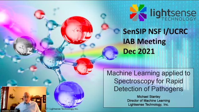 asusensip's tweet photo. Great plenary session by Michael Stanley who is with our industry member Lighsense. Michael is also our IAB chair. He presented #MachineLearning for spectroscopy for pathogen detection. Dr. Jayasuriya of @AsuEnergy &amp; @ASU_ArtsMedia is also involved in the project. @imaginglyceum https://t.co/yowP6KiTV9