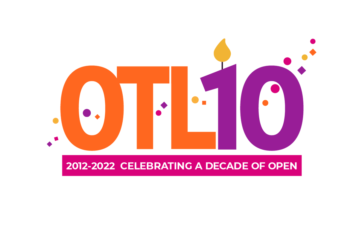 mgoodsett1015's tweet photo. The #OpenTextbook Library turns 10 in 2022! Make our birthday wish come true: Share a story w/ the #OpenEd community about OTL’s impact on your teaching, learning, or campus. We may feature your story as we celebrate a decade of open together! Form: https://t.co/IuEUrsFQv0 #OTL10 https://t.co/Eltl9dmSRO
