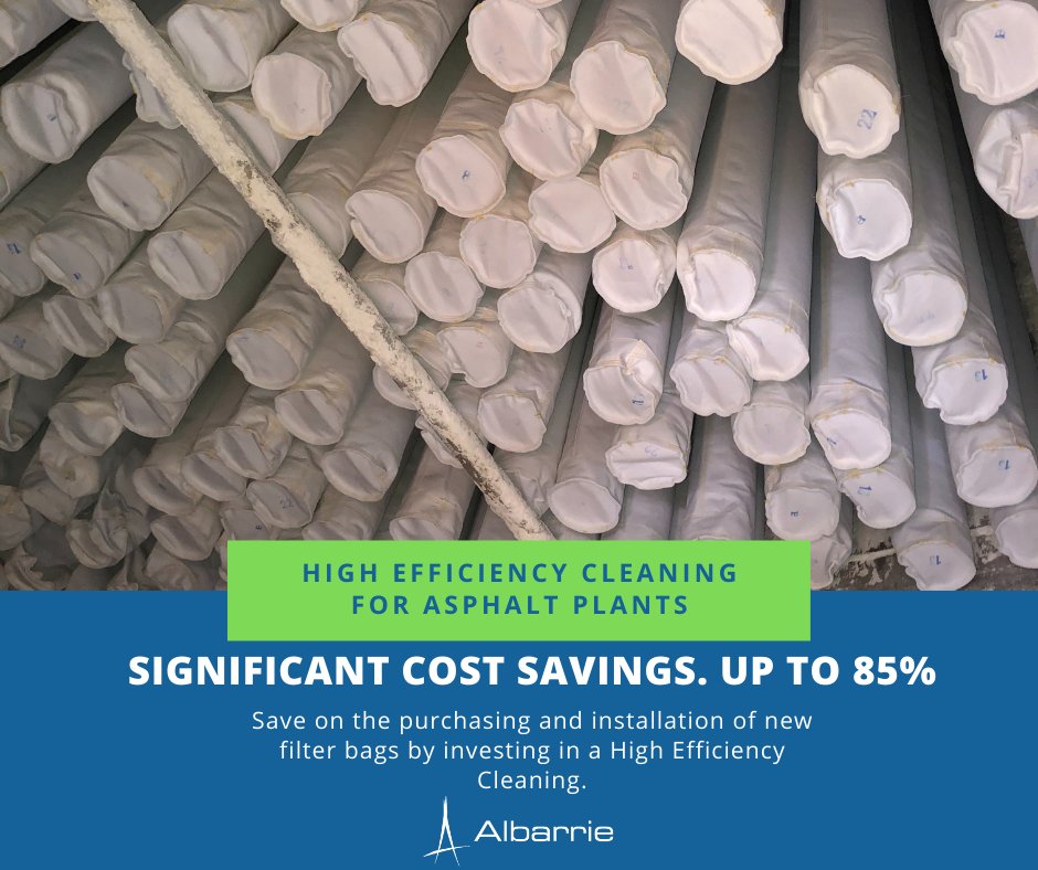 Albarrielimited's tweet photo. Increase airflow and improve air quality in your #baghouses by scheduling a service today!
To learn more about our High Efficiency Cleaning, click here: https://t.co/cwCw8FAWtn
To get a quote, click here: https://t.co/3V1GvXht4w

 #filtration #asphalt #asphaltindustry #albarrie https://t.co/LsAop2d8iB
