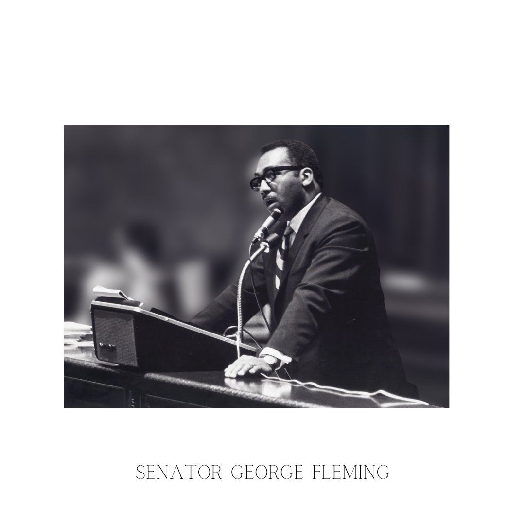 We are very saddened to report that former Senator George Fleming has passed away. For those of you who didn’t have the good fortune to know him, he was a great senator and an even better person with an infectious smile and laugh.