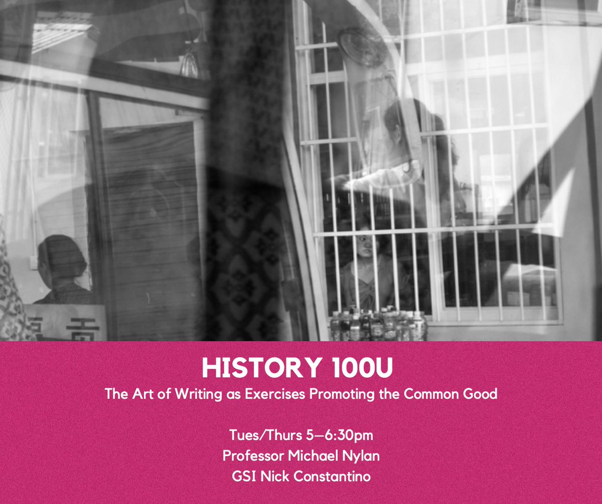 Looking to fulfill your L&S breadths? Check out this course by @artofwritingucb: HISTORY 100U: The Arts of Writing as Exercises Promoting the Common Good This course explores pressing concerns in an increasingly interconnected world. Learn more at artofwriting.berkeley.edu/courses#/new-g….