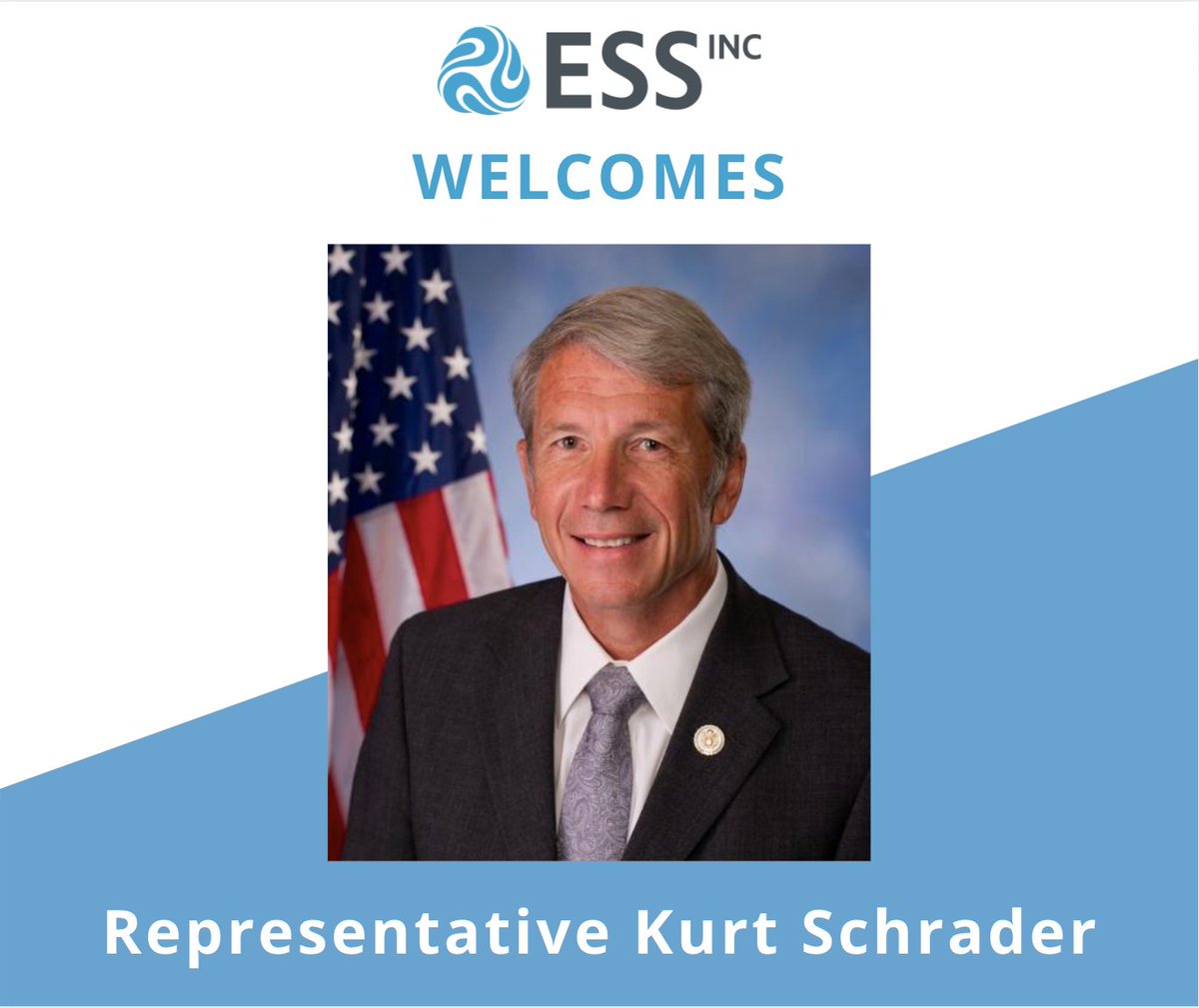 ESS_info's tweet image. Today we welcome @RepSchrader (OR-05) to our factory in Wilsonville! We’re excited to explain the process of building and deploying our #ironflow batteries and the importance of an Oregon-based business playing a key role in the domestic energy transition.
