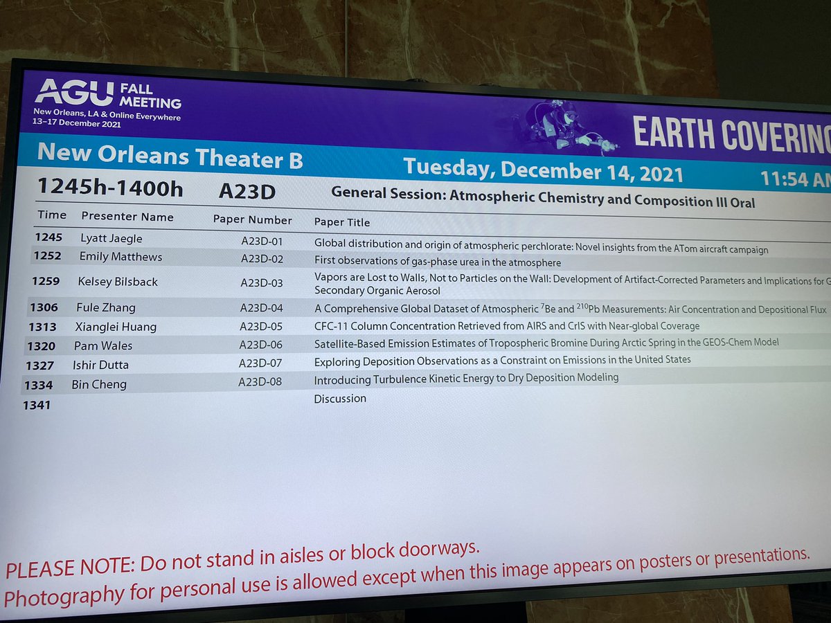 Very excited (and nervous) for my 1st in-person presentation at #AGU21