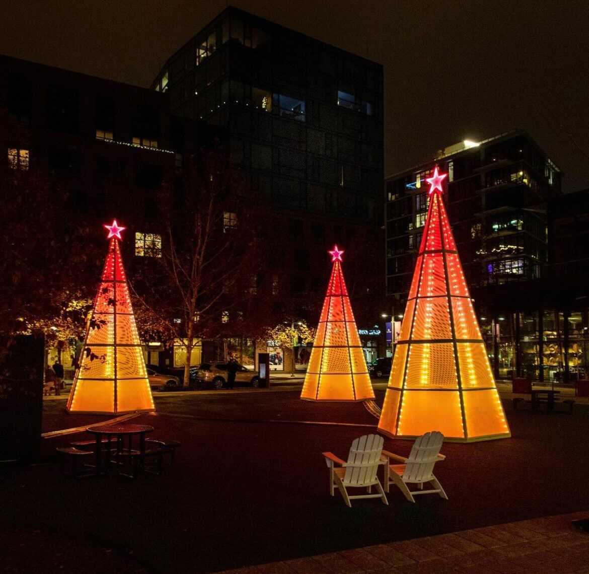 A star is born.🌟  Step into a winter wonderland just moments from Novel at <a href="/theyardsdc/">The Yards DC</a>’s Light Yards! 

Discover a neighborhood unlike any other: bit.ly/3GpfGWl