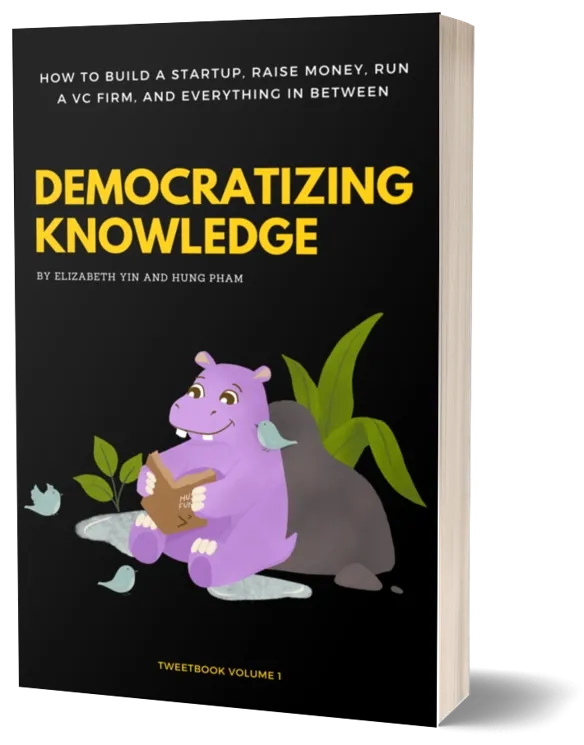 dunkhippo33's tweet photo. Today, I'm excited to announce our tweet book on startup tactics! 

Get it for free here: 
https://t.co/3BK396i84J

And also a thread on where this is all going... >> https://t.co/t9P91y3M3d