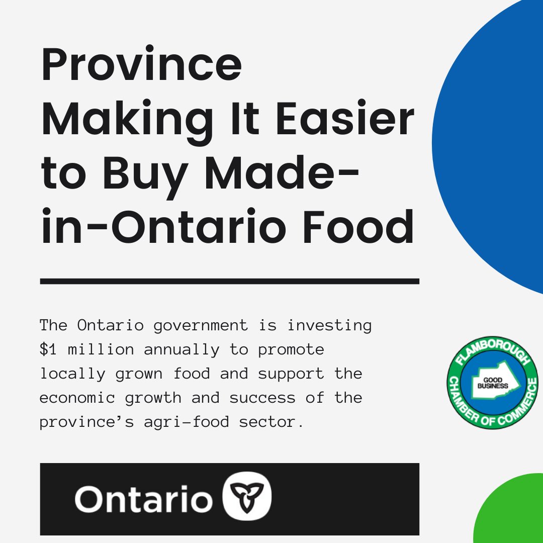 Helping Producers Promote Local Foods to Drive Consumer Demand

To learn more and to find out if you’re eligible to apply, please visit the Grassroots Growth Initiative: 
ontario.ca/page/grassroot…

Full News Release: 
news.ontario.ca/en/release/100…