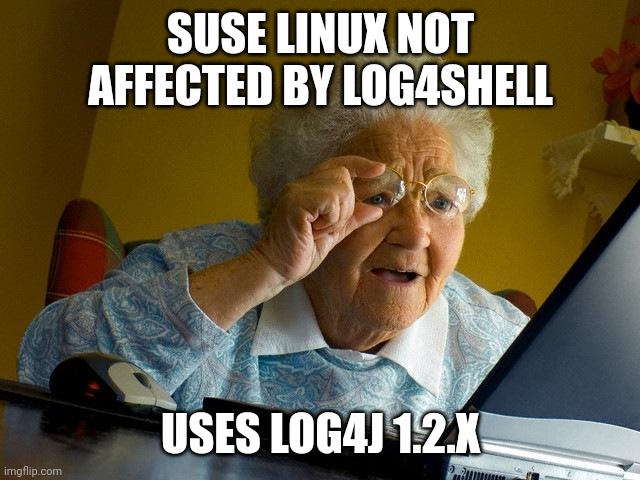 wirehack7's tweet image. #log4j #suselinux