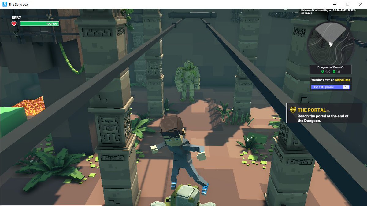 BEB7mm's tweet photo. @TheSandboxGame 2 golems, they seems friendly though https://t.co/PcyWXs4ORu