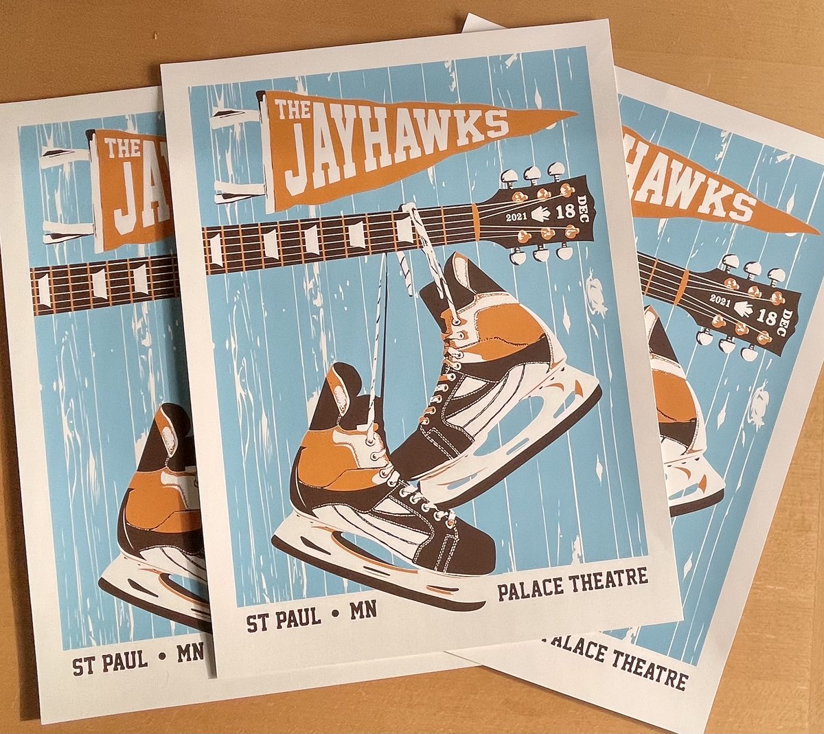 We will have these cool new posters available for sale at our 2021 Holiday Show this Saturday 12/18 at the @PalaceStPaul (tix: bit.ly/3mIv7lv). Any leftovers will be available at our merch store: bit.ly/2mSjFUs Poster: @nickvanberkum Printing: Dogfish Media