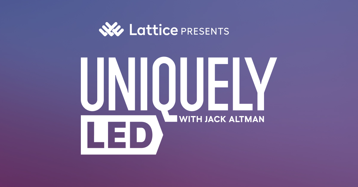 LatticeHQ's tweet photo. We have good news 📢 — you can now find our #UniquelyLed interview series on #podcast platforms everywhere👏🏽 Listen to industry leaders discuss people-first cultures and their leadership tips with @jaltma. https://t.co/pPlxocqoFi https://t.co/k6FoP7mJDi