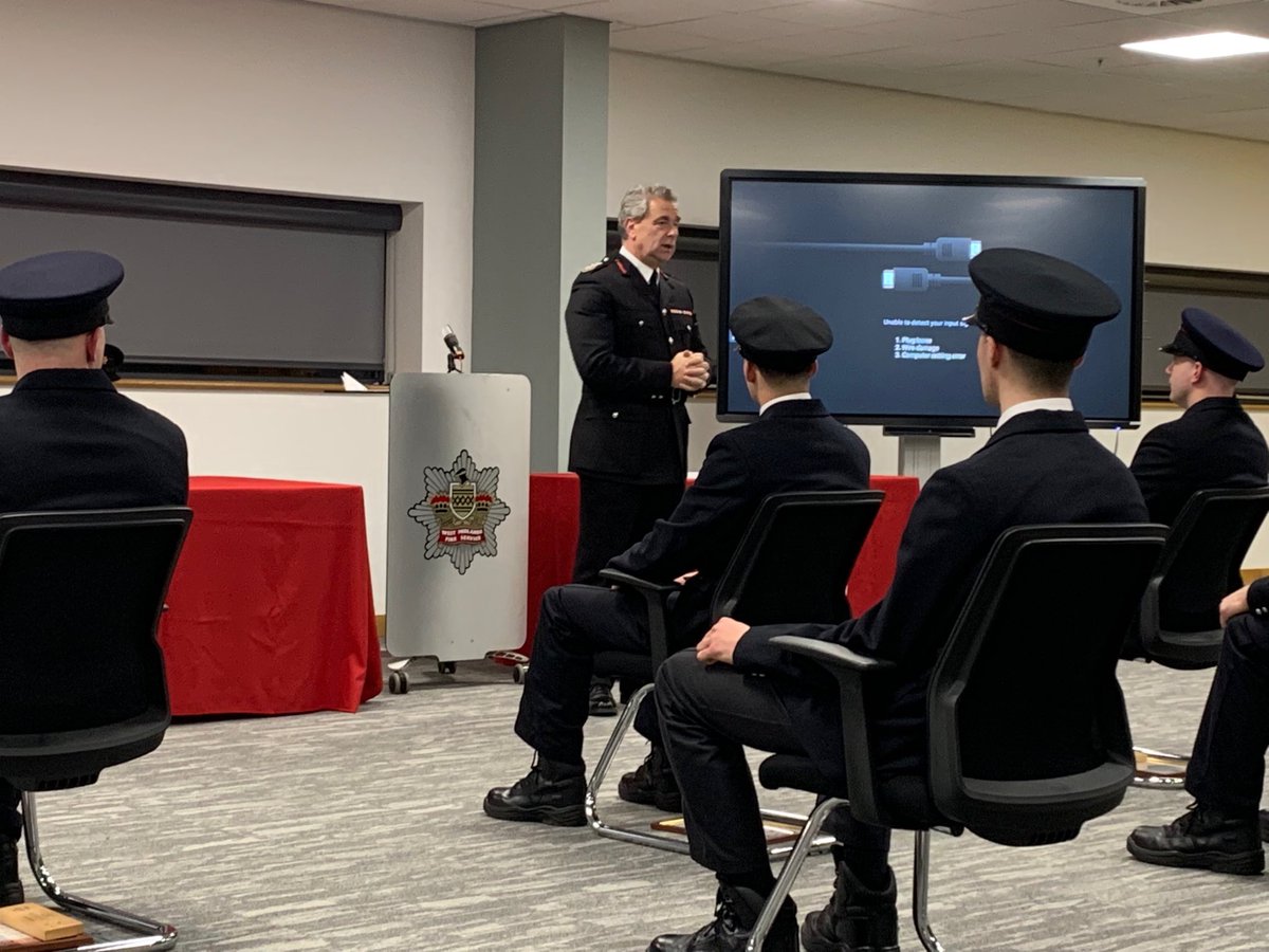 Wonderful to spend some time with our new recruits at their pass out today. Good to answer questions and share some of my own experiences from my time with <a href="/WestMidsFire/">West Midlands Fire Service</a>