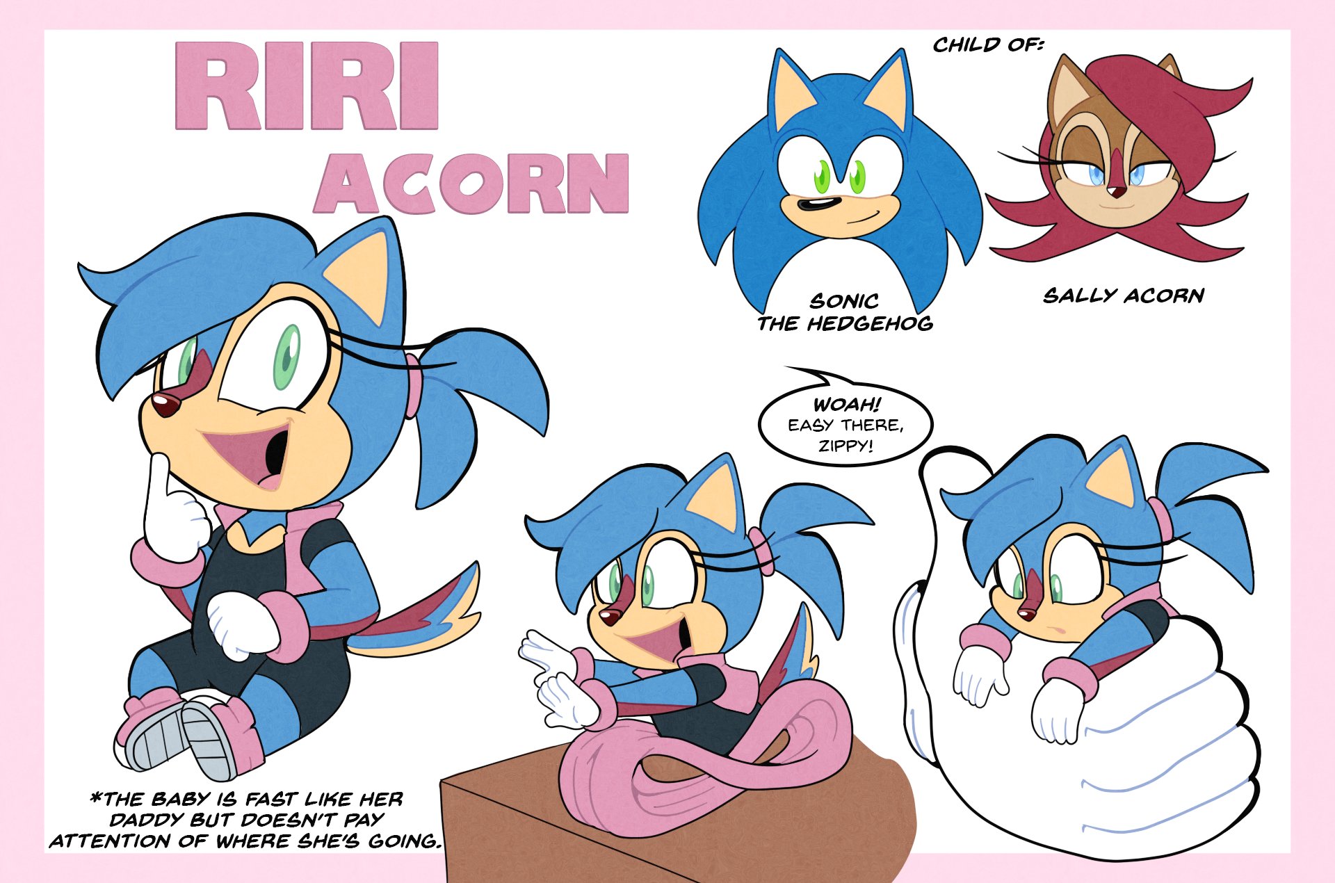 TVict101 (COMMISSIONS OPEN) on X: "You guys voted and here she is! Riri  Acorn, daughter of Sonic the Hedgehog and Sally Acorn. #SonicTheHedgehog # Sonic #SallyAcorn #Sonally #SonSal #Sonicfanchild https://t.co/o8sG0B2Jkn"  / X