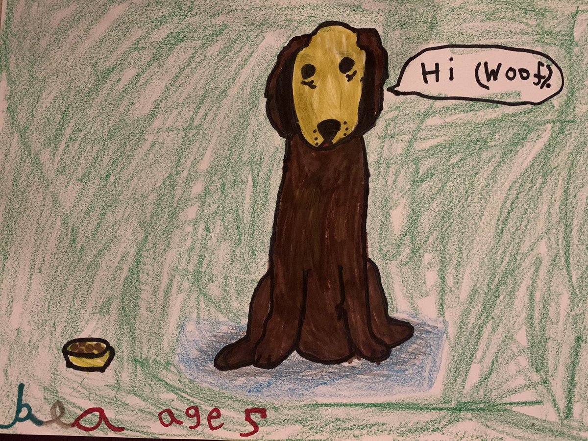 <a href="/royalacademy/">Royal Academy</a> A dog, by Bea, age 5.