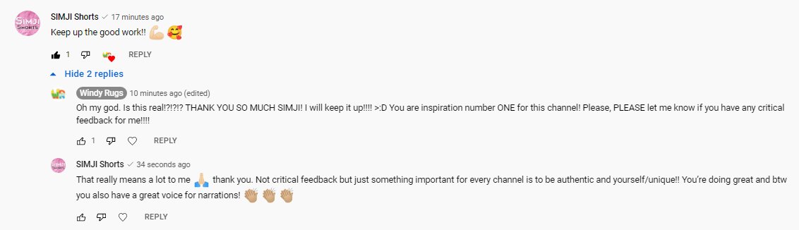windoth1's tweet photo. My absolute NUMBER ONE inspiration for making rugs has noticed me. Truthfully, I had been commenting on her videos for a little while and I thought my comments were getting deleted! D: But then she reached out AND LOOKED AT MY VIDEOS I'M GONNA DIE
#simji #simjishorts https://t.co/nn9DDqwnhf