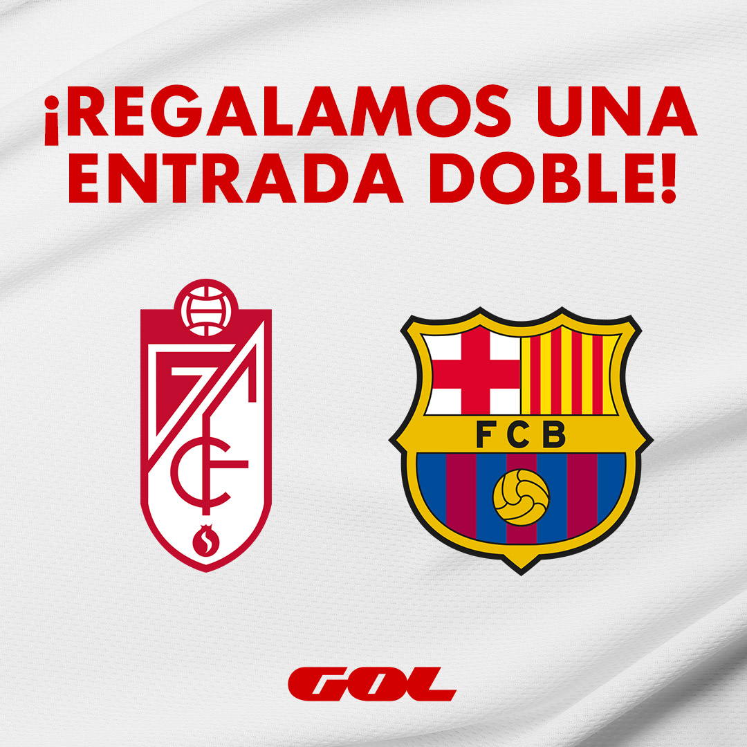 🎁 REGALO 🎁 🔝 ¿Quieres ganar una entrada doble para ver el @GranadaCF 🆚 @FCBarcelona_es? 🚨 Requisitos: 🔁 Haz RT ❤️ Sigue a @Gol ❤️ Sigue a @DirectoGol #⃣ #GOL