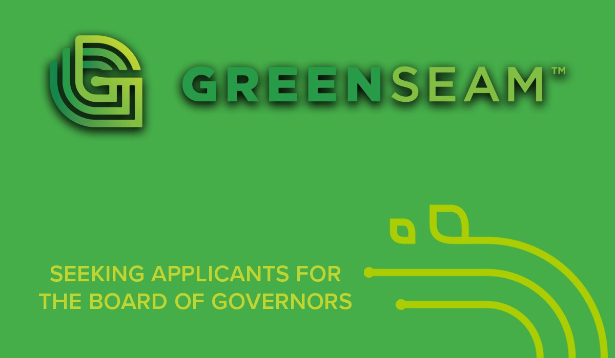 GreenSeam is currently seeking applicants to fill five open seats on its Board of Governors for the March 2022 - March 2025 term. To serve, your business or organization must be a GreenSeam investor. Read more: bit.ly/GSBoG

Application deadline: December 31, 2021