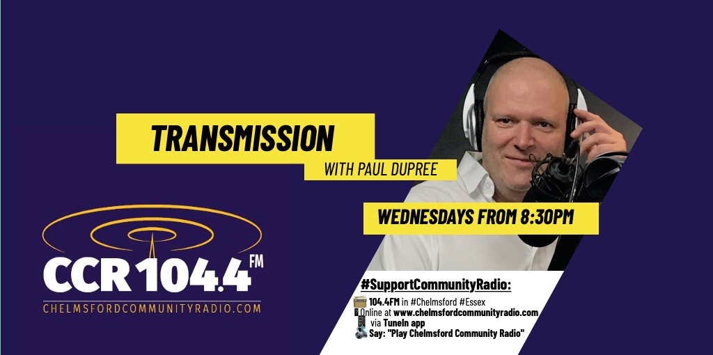Paul Dupree (@csrtransmission) on Twitter photo This Weds, as festive as an alternative music show can get...sadly <a href="/TransistorBros/">Transistor Brothers</a> can't make it due to illness, but will be on in Jan. New release from them though + <a href="/FRANBLABS/">BLAB (she/her)</a> <a href="/RedDansette/">Red Dansette</a> + flashback to 2018 with George Appleton and <a href="/Stus_Front_Room/">Stu's Front Room</a> 8:30pm <a href="/ChelmsfordCR/">CCR Online & 104.4FM</a> This Weds, as festive as an alternative music show can get...sadly <a href="/TransistorBros/">Transistor Brothers</a> can't make it due to illness, but will be on in Jan. New release from them though + <a href="/FRANBLABS/">BLAB (she/her)</a> <a href="/RedDansette/">Red Dansette</a> + flashback to 2018 with George Appleton and <a href="/Stus_Front_Room/">Stu's Front Room</a> 8:30pm <a href="/ChelmsfordCR/">CCR Online & 104.4FM</a>