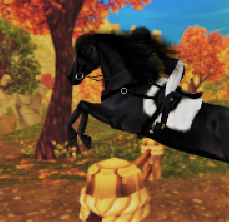 TStormsister's tweet photo. Hello everyone!
🍁Me and my Jorvik Friesian in the Autumn🍁
In the last couple of days i've been sitting and editting some picture of the Jorvik Friesian from the game Star Stable Online!
Edit program: GIMP2 
Shat do you think about it?
#StarStableOnline https://t.co/GEvTIwcAww