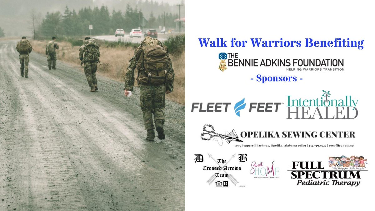 We would like to extend a huge “Thank You” to all of the sponsors that supported <a href="/BennieGAdkins/">CSM Bennie G. Adkins (Ret.)</a> Foundation (BAF) Walk for Warriors! We teamed up w/ BAF to support their scholarship program for US Army Special Forces NCOs. Learn more about BAF: bennieadkinsfoundation.org