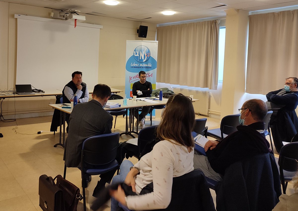 UNSA76's tweet photo. Aujourd hui Conseil Départemental de l UD 76 ... merci aux https://t.co/fZx2AapmR6 pour les débats et propositions ... en route pour les élections 2022 et 2023 ... 
#UNSA #unsa76 #teamunsa76 https://t.co/QDJWrUUoKT