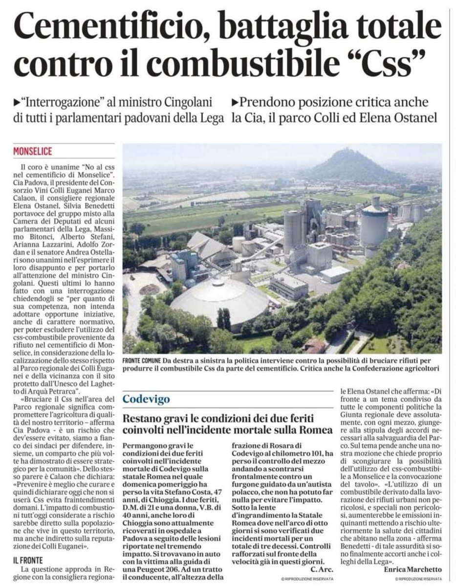 fmiazzi's tweet image. #nocss #Monselice #Cementeria #buzzi la battaglia per la difesa della salute e del Parco dei Colli Euganei 

facebook.com/groups/1706720…