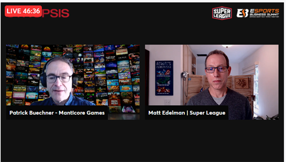 Esportsbzsummit's tweet photo. Masters of the Metaverse continues its vital industry conversations. Now up: A case study presentation on Core Gaming with Patrick Buechner, CMO, @ManticoreGames, moderated by @JoinSuperLeague https://t.co/YX2YqIyN8G