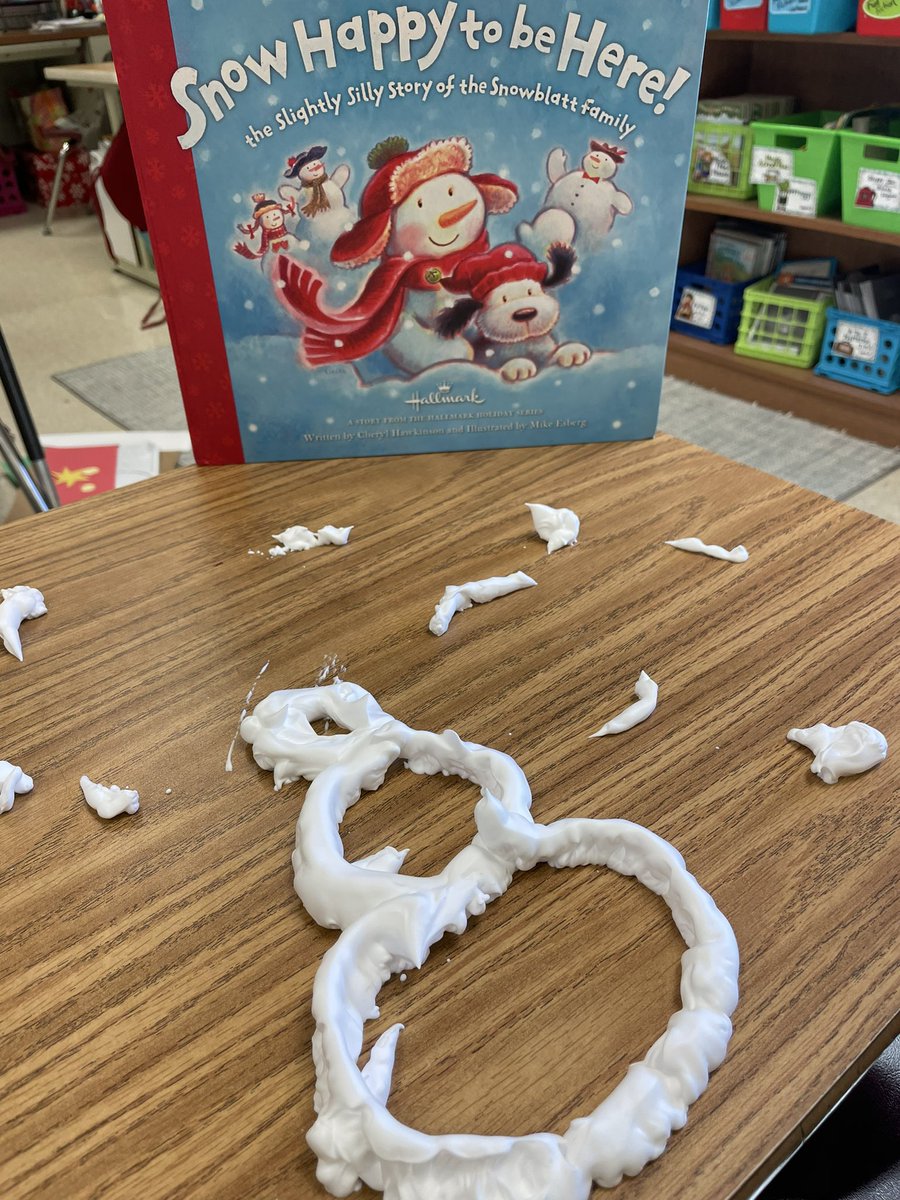 GoodrowKellie's tweet photo. Snowmen when it’s 60 degrees?  Why not!  Students made story characters &amp; just had a little snowy fun today!  @R_M_Moore_Elem https://t.co/0mR9rdYZZG