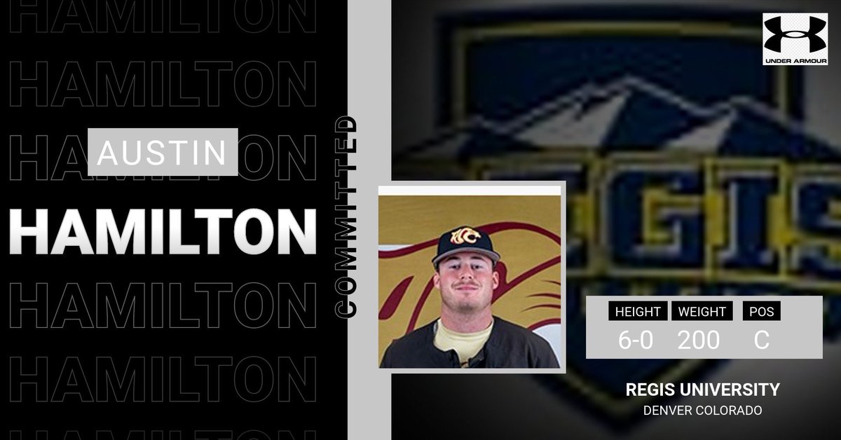 RCCcougars's tweet photo. Congratulations to @aus10_hamilton for signing with @RegisPage ! #Cougs #WIN https://t.co/PaovKqEpKR