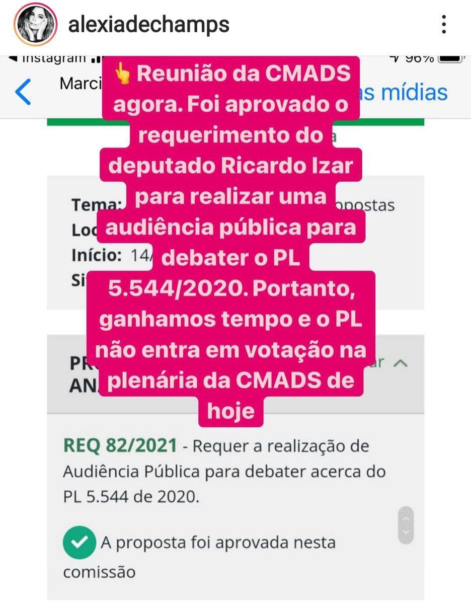 O twittaço deu certo ganhamos tempo ,agora só ano que vem .#nãoacaça #nãoaopl5544/2020