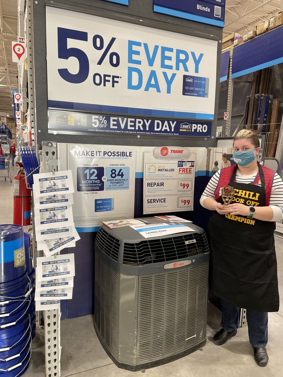 Congratulations to <a href="/shaylowes2458/">Shaylin</a> for winning the 2021 Pulaski County Chili Cook-off!  Shaylin’s chili was so on fire that we almost needed a free HVAC estimate to cool things down! <a href="/BrianTe58414379/">Brian Terry</a> <a href="/steveyoung456/">Steve Young</a> <a href="/Lillianatlowes/">Lillian Johnston</a> <a href="/ethanatlowes/">Ethan Eanes</a> <a href="/brandonatlowes/">Brandonatlowes</a>