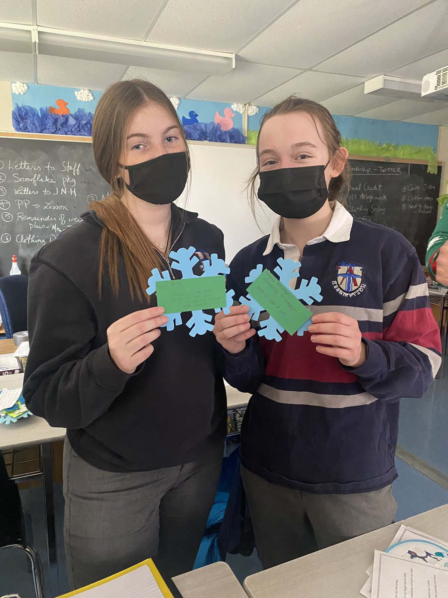 123abcu2's tweet photo. Day 7 - what a great day - spending time with our BUDDIES and posting our lions’  FLAKES OF FAITH  spreading our LIONS wishes for Christmas!  Thanks Lions.  #thinkingofothers  #acsRecFit  #kindness  #leadbyexample @assumptionlion https://t.co/FaVBU1MX9A