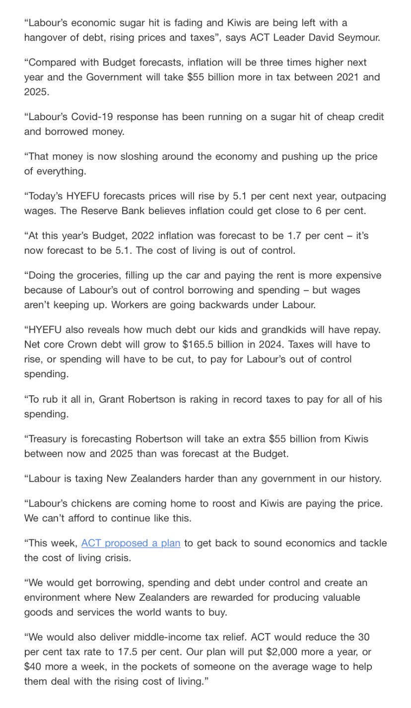 David Seymour Here Comes The Hangover Labour S Covid 19 Response Has Been Running On A Sugar Hit Of Cheap Credit And Borrowed Money Kiwis Are Being Left With A Hangover Of
