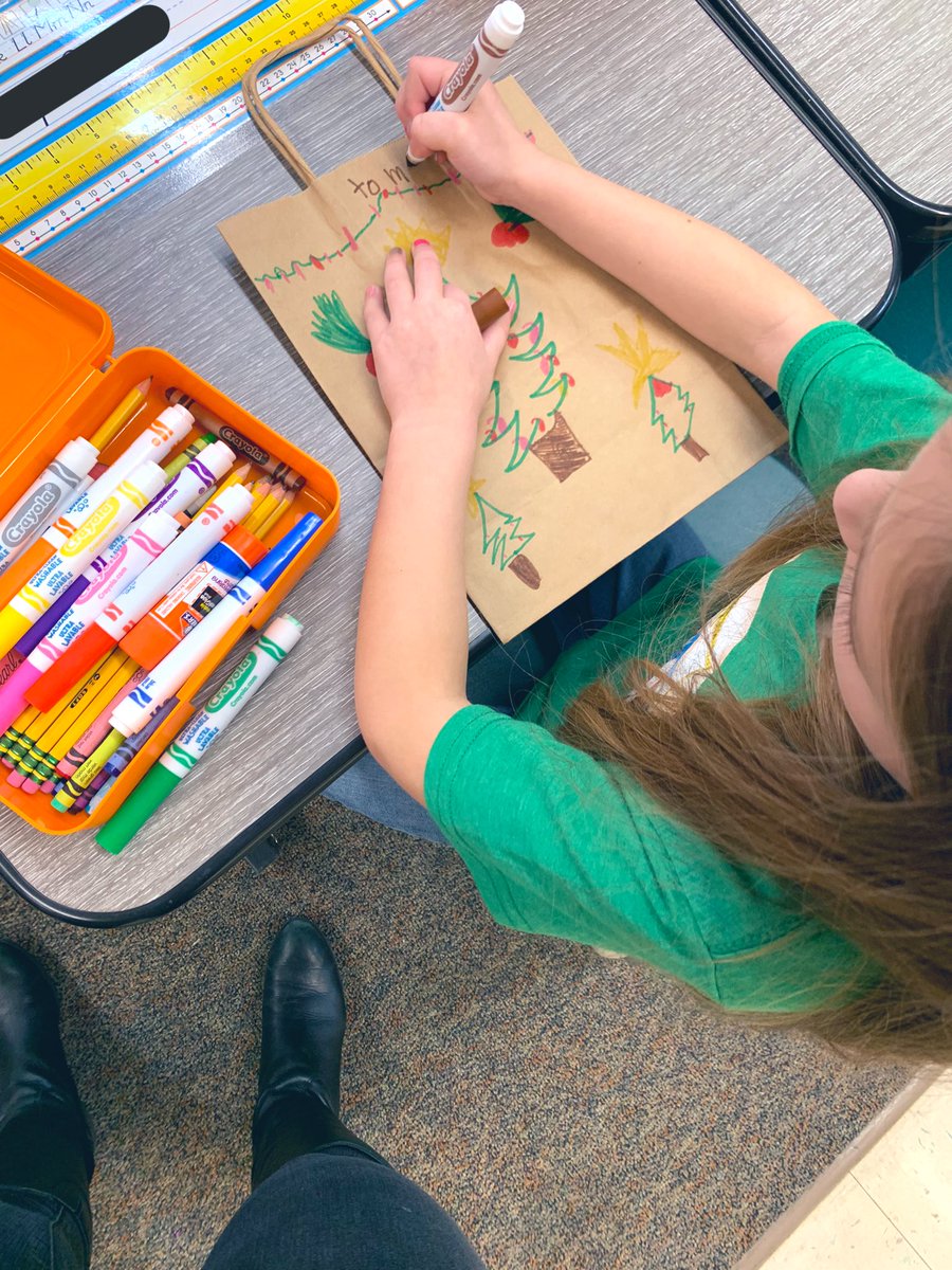 Elf Day was a blast! We read “How to Catch an Elf,” and created our own elf trap. We decorated &amp; wrapped our parent gifts too! We can’t wait for Grinch Day tomorrow!