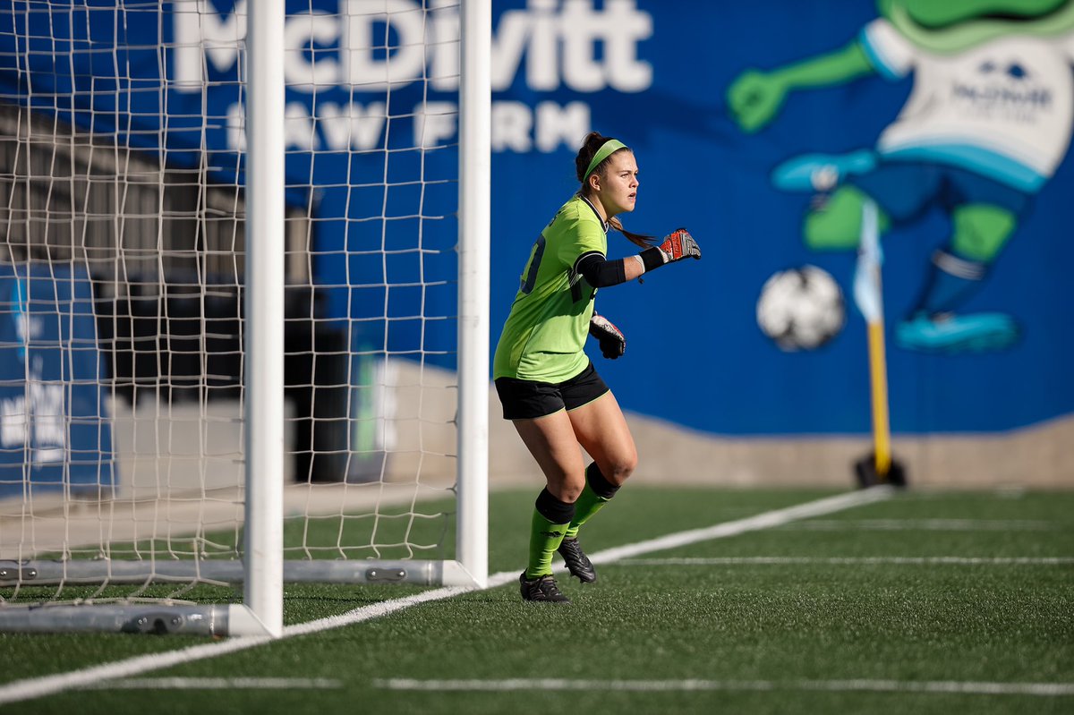 GVSUsoccer's tweet photo. Kendall appreciation post! 

The freshman stopped a breakaway with the 🏆 on the line 🔒⚽️🚫 https://t.co/NsoMURzSey