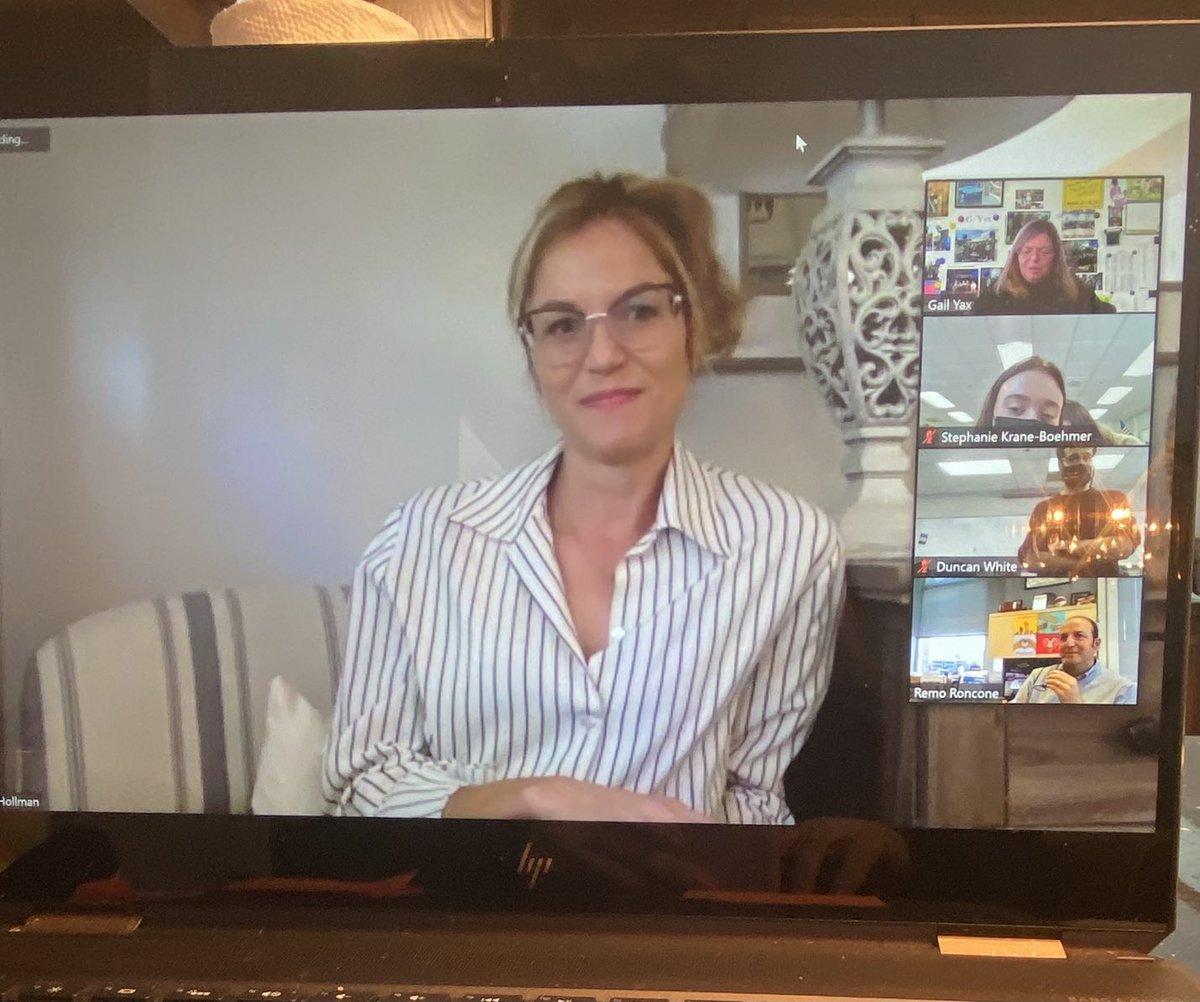 So happy to have Ellen Hollman, former Troy High grad, zoom in from Los Angeles to give the Business Law classes some motivational tips. Looking forward to seeing her in the Matrix released December 22. Always such a special person!