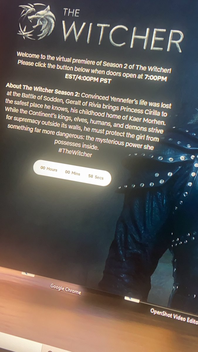 maireadd92's tweet photo. Let’s go! #thewitcher don’t worry I won’t spoil anything for you peasants who can’t watch till Friday 😉😂 https://t.co/NTMXxx099X