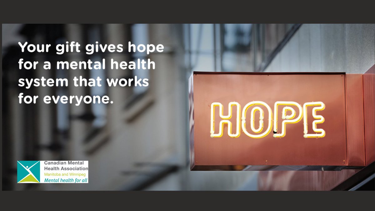 CMHAmbwpg's tweet photo. Your gift gives hope for a better #MentalHealth care system. Donate today to help us fight for a system that works for all of us. #CampaignForHope https://t.co/eKdmUP3MTA https://t.co/d07OrD7UPu