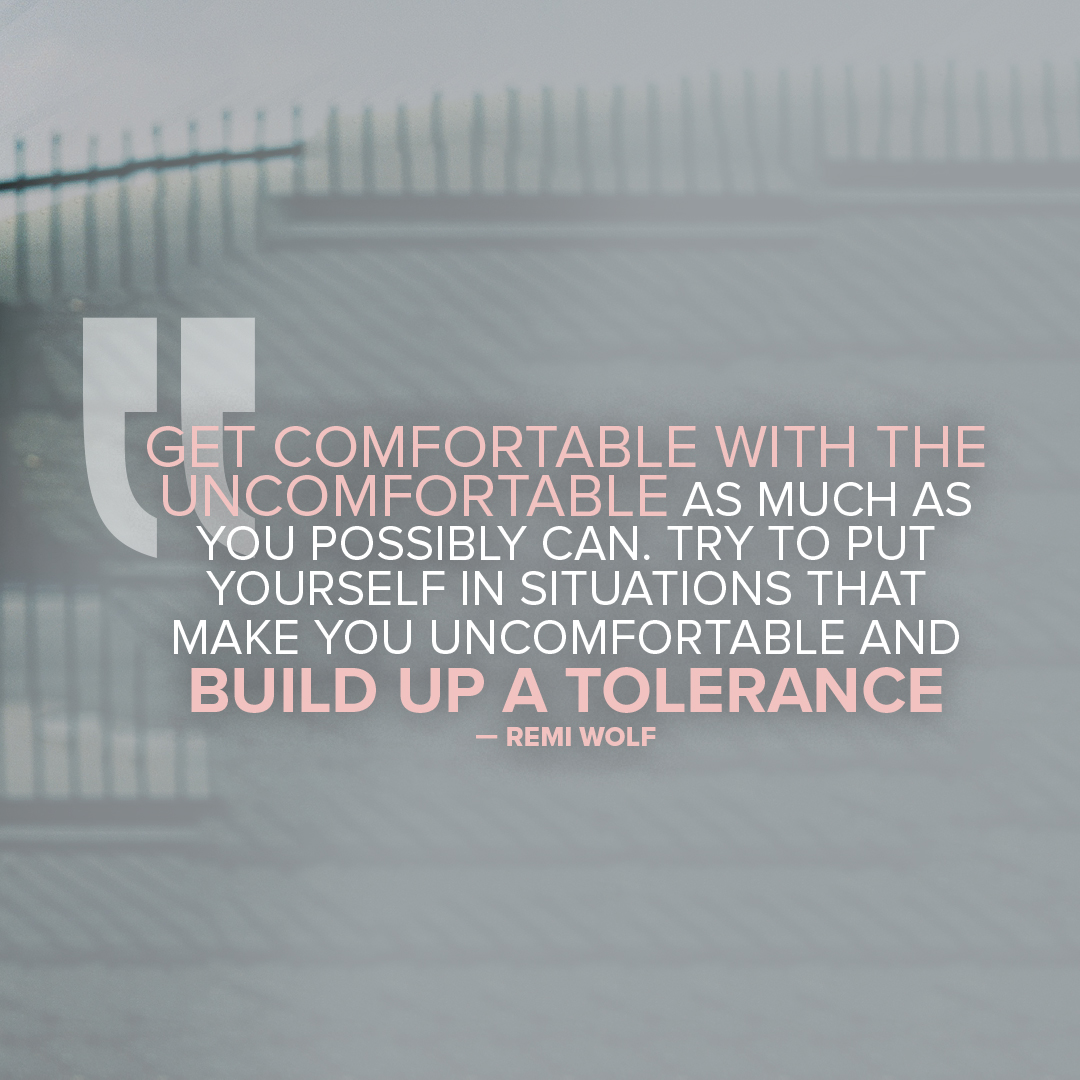 "Get comfortable with the uncomfortable as much as you possibly can. Try to put yourself in situations that make you uncomfortable and build up a tolerance."
–– <a href="/remiwolf/">Remi Wolf</a> 

get your copy of THE AP YEARBOOK 2021 now
shop.altpress.com