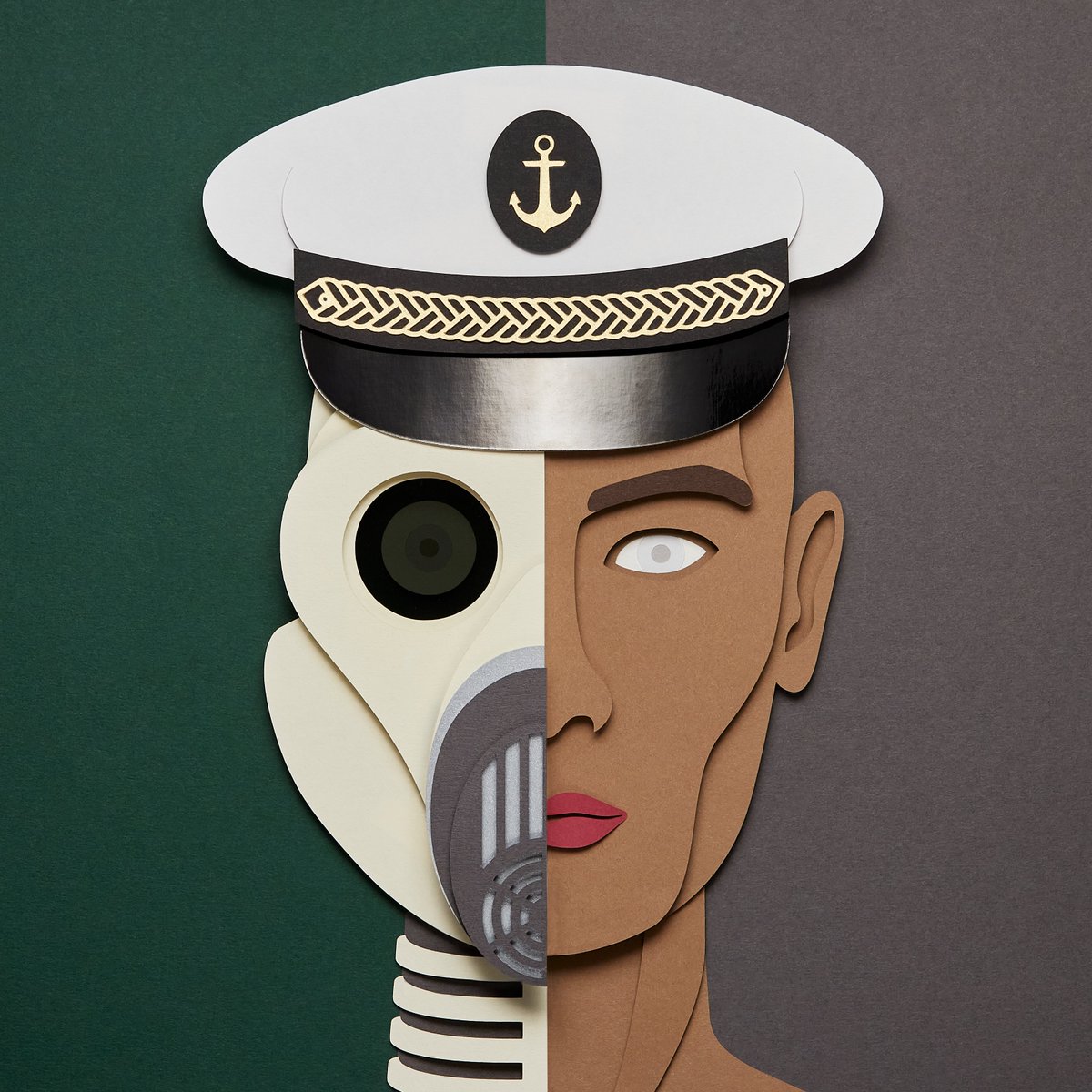 paperheadz's tweet photo. What a coincidence here, @MattWatterworth just won the next in line reserved albino head and the only one remaining in Captain hat by guessing right who the custom paperhead in the making was about, namingly @TheSmarmyBum who apparently collects Captain hat pfp-s https://t.co/zbQU9ItME1