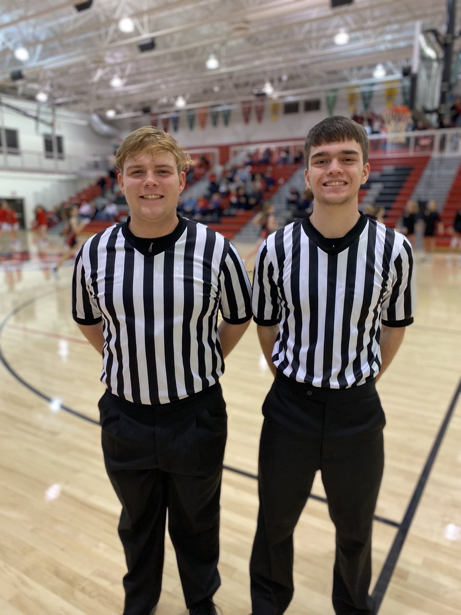 So awesome to have two high students certified and officiating games!  After officiating they then rocked it in the pep band.  Any HS students interested in getting certified, let us know and we’ll help ⁦<a href="/IGHSAU/">IGHSAU</a>⁩ ⁦<a href="/IHSAA/">IHSAA</a>⁩