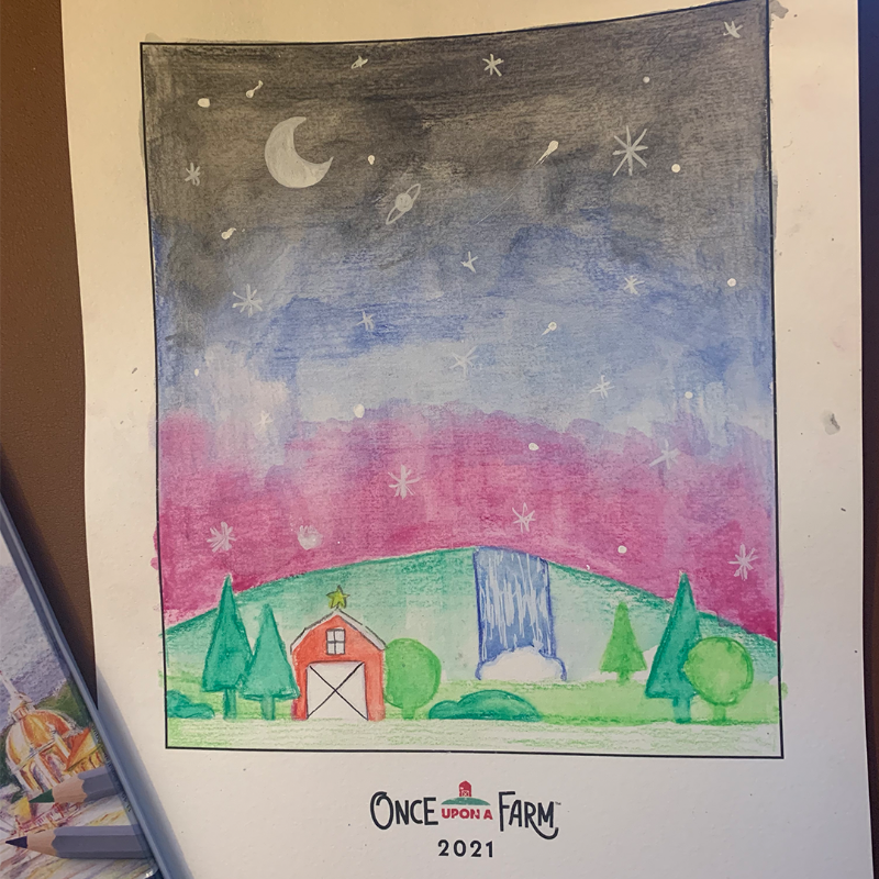 onceuponafarm's tweet photo. Our team had a blast channeling our inner children during our holiday Zoom party, and we want to share the fun with you and your family. ❤️
Swipe to see some of our team's creations & head to our link in bio to print out your own #OnceUponAFarm holiday coloring page! 🎨