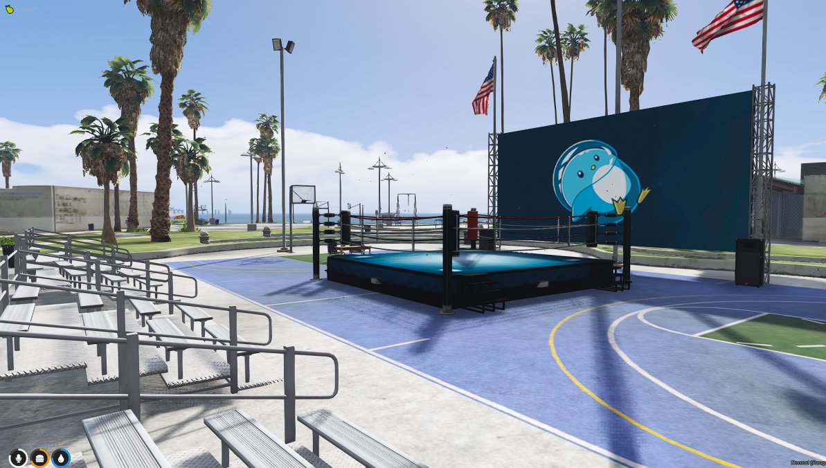BonFireRoleplay's tweet photo. We're still hard a work guys! Here is another teaser! How many cities have you saw with a boxing ring at the beach! Be ready for some dope events held here! https://t.co/0ka2ZpRjvU